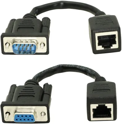RJ45 TO DB9 SERIAL CABLE (Male and Femal