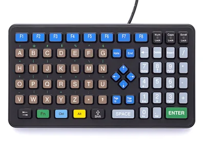 Zebra Keyboard with Pointing Device & Number Pad