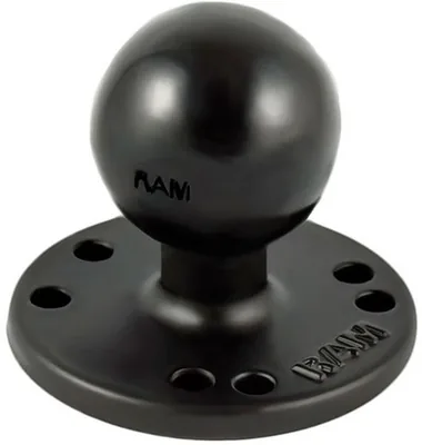 Zebra RAM 2.5" Round Base w/ 1" Ball