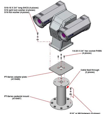 FLIR Adaptor Plate for Tripods for PT-Series
