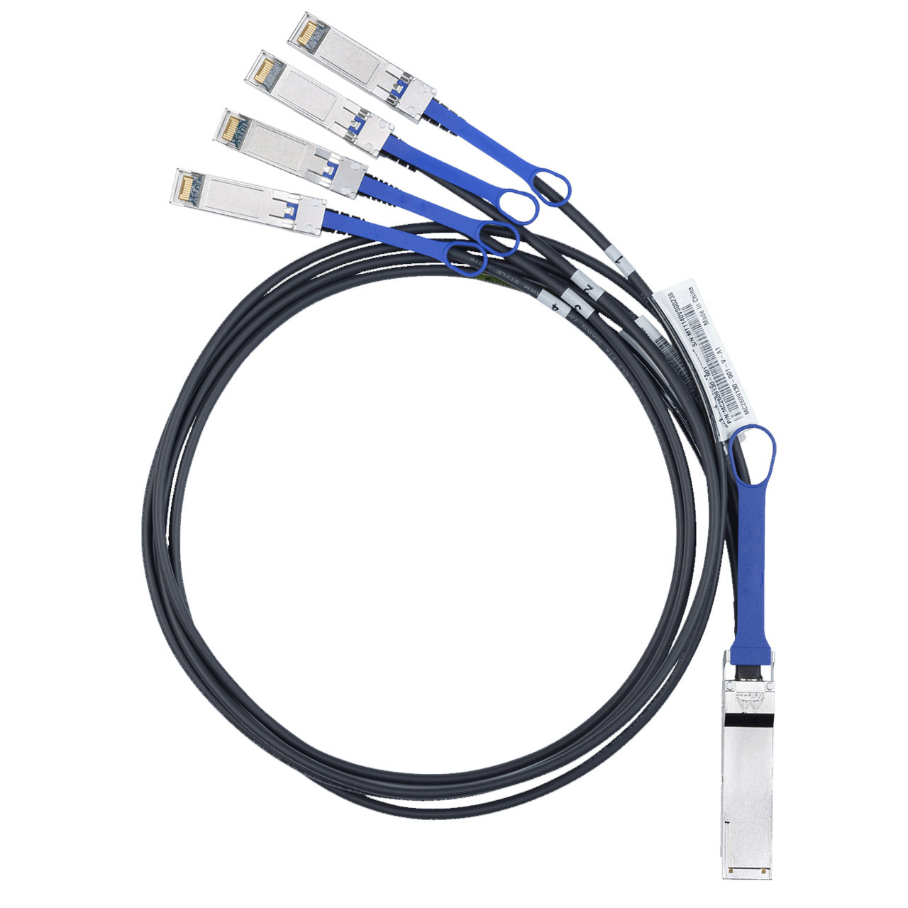 Extreme QSFP+ 4XSFP+ Fan Out Copper Cable