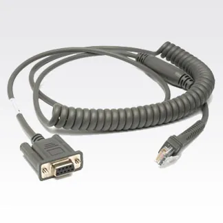 Zebra Cable Data Scanner rs232 db9f Coiled 2.8m