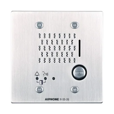 Aiphone IX 2 Series Gang Sub Station, Stainless Steel