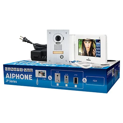 Aiphone JP Series 7" Touch Screen 4x8 Video Intercom Kit, AI-JPS-4AE