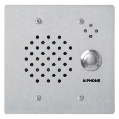 Aiphone IE Series 2-Gang Sub Station, Stainless Steel