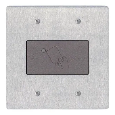 Aiphone HID ProxPoint Plus Card Reader, Stainless Steel Frame