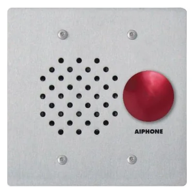 Aiphone LEM Series 2-Gang Stainless Steel Audio Sub Station w Button