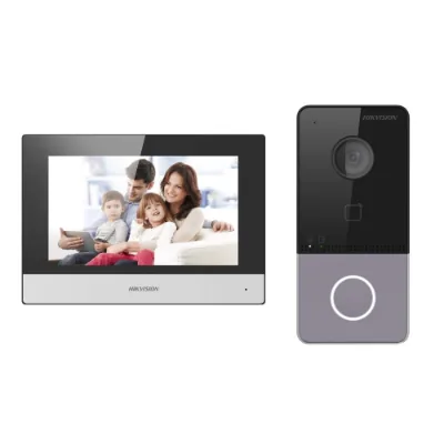 Hikvision 2nd Gen IP Intercom Kit, 1 to 1 Villa, Wi-Fi, Plastic