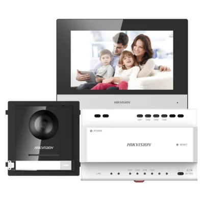 Hikvision 2nd Gen 2 Wire Intercom Kit, 1 to 1 Modular, PSU