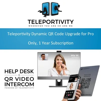 Teleportivity Dynamic QR Code Upgrade for Pro Only
