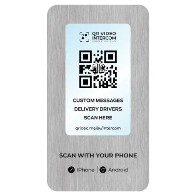 Teleportivity DIY Wall Plate with Large QR Window 107 x 62mm