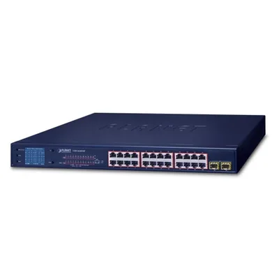 Planet 24 Port Managed Gigabit Industrial PoE Switch, 4x 1G + 4x 10