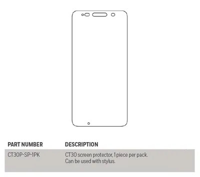 Honeywell SCREEN PROTECTOR CT30XP 1PK