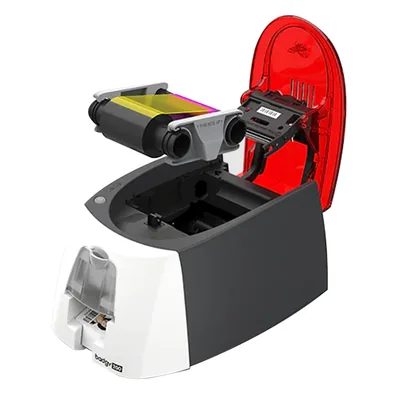EvolisBadgy200ColourPlasticIDCardPrinterStarterPackage 1