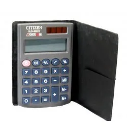 Citizen SLD200iii pocket calculator in a case