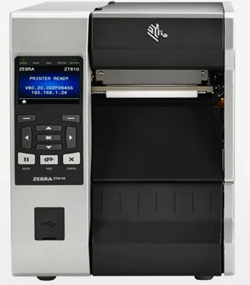 ZT610 Showing monitor and label exposed