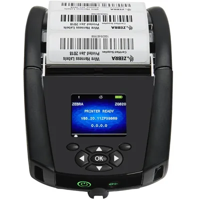 Zebra ZQ620 front with label