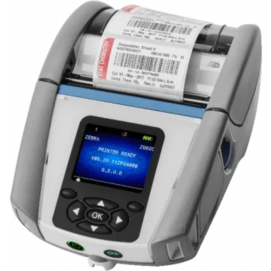 ZQ620 printing a label