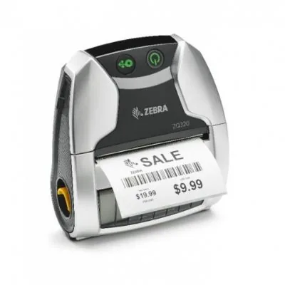 Zebra ZQ320 front view with label
