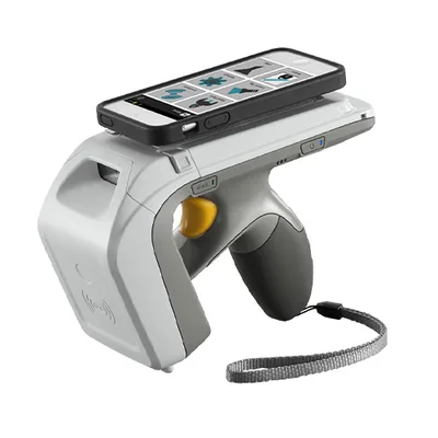 RFD8500 with mobile phone side view