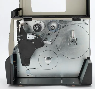 R110xi4 label feed open