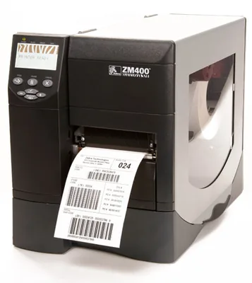 Zebra zm400 (with printed label)