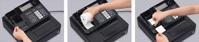 CASIO SE-G1 CASH REGISTER how to load th