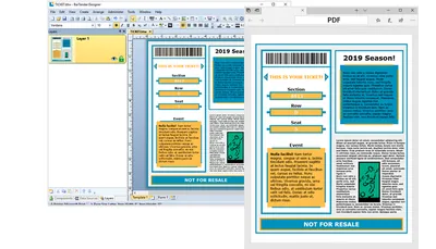 sportsticket sample print