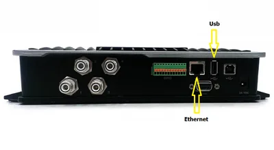 FX9600 ports at rear view
