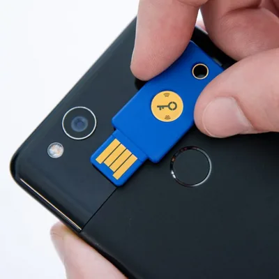 Yubikey with mobile phone