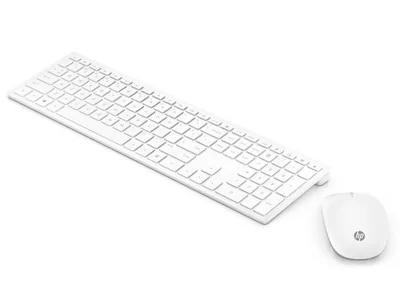 HP Wireless Keyboard and Mouse Bundle, White