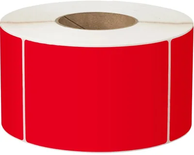 Calibor Label Plain Permanent 76x48 1ac 3000/r 76mm Red